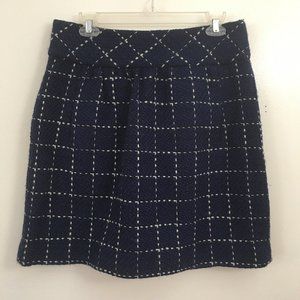 Maeve Anthropologie Wool Skirt Window Pane Mini